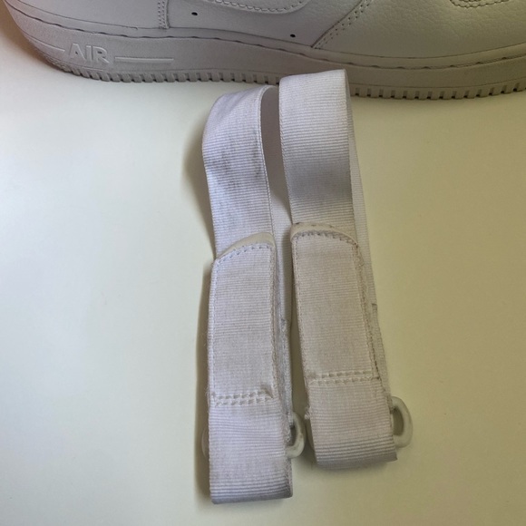 Men’s Hi-Top Air Force One’s ALL WHITE w/straps Size 11.5 👟 - Picture 10 of 12